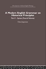 A Modern English Grammar on Historical Principles