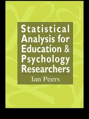 Statistical Analysis for Education and Psychology Researchers