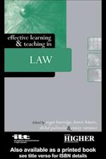 Effective Learning and Teaching in Law