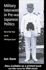 Military Intervention in Pre-War Japanese Politics