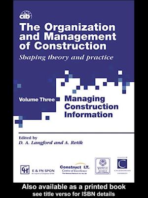 The Organization and Management of Construction