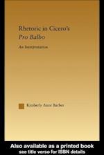 Rhetoric in Cicero''s Pro Balbo