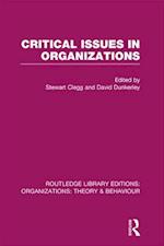 Critical Issues in Organizations (RLE: Organizations)