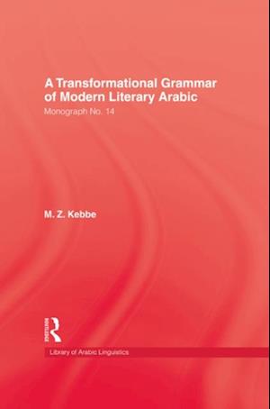 Transformational Grammar Of Modern Literary Arabic