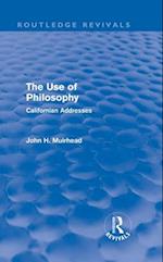 The Use of Philosophy (Routledge Revivals)