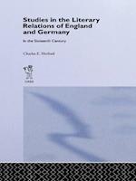 Studies in the Literary Relations of England and Germany in the Sixteenth Century