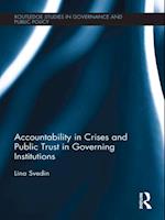 Accountability in Crises and Public Trust in Governing Institutions