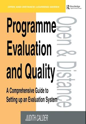 Programme Evaluation and Quality