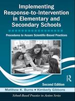 Implementing Response-to-Intervention in Elementary and Secondary Schools