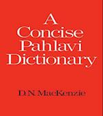 A Concise Pahlavi Dictionary