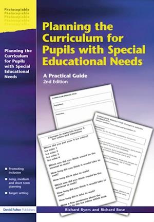 Planning the Curriculum for Pupils with Special Educational Needs