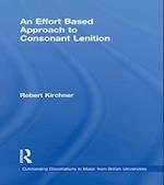 Effort Based Approach to Consonant Lenition