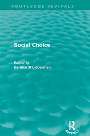 Social Choice (Routledge Revivals)