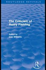 The Criticism of Henry Fielding (Routledge Revivals)