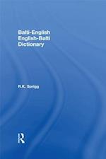 Balti-English / English-Balti Dictionary