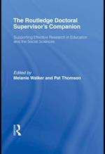 Routledge Doctoral Supervisor's Companion