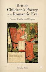 British Children''s Poetry in the Romantic Era