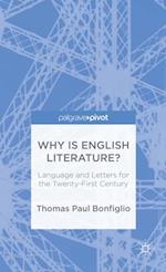 Why is English Literature?