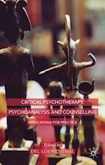 Critical Psychotherapy, Psychoanalysis and Counselling