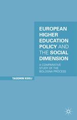European Higher Education Policy and the Social Dimension