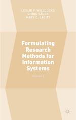 Formulating Research Methods for Information Systems