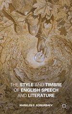 Style and Timbre of English Speech and Literature