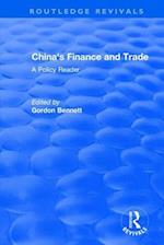 China's Finance and Trade: A Policy Reader