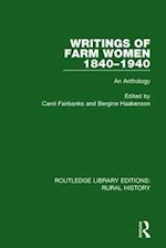 Writings of Farm Women 1840–1940