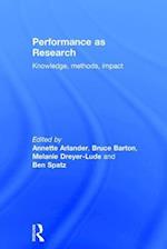 Performance as Research
