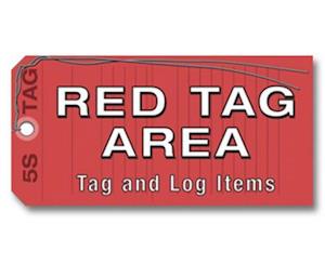 5S Red Tag Area Sign