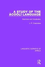 A Study of the Àcoólî Language