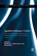 Legislative Lobbying in Context