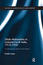 Hindu Mahasabha in Colonial North India, 1915-1930