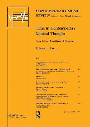 Time in Contemporary Musical Thought