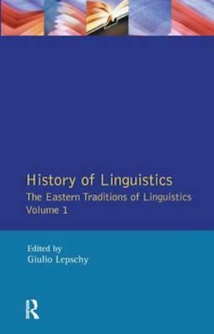 History of Linguistics Volume I