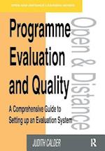 Programme Evaluation and Quality