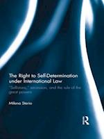 The Right to Self-determination Under International Law