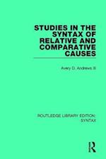 Studies in the Syntax of Relative and Comparative Causes