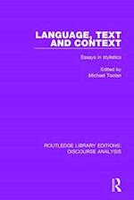 Language, Text and Context