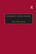 Judgment After Arendt