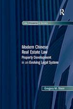 Modern Chinese Real Estate Law