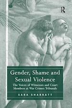 Gender, Shame and Sexual Violence