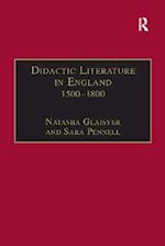 Didactic Literature in England 1500–1800