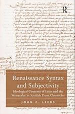 Renaissance Syntax and Subjectivity