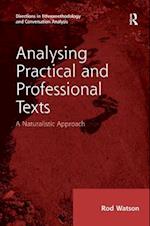 Analysing Practical and Professional Texts