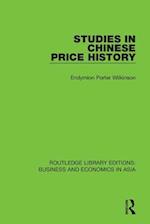 Studies in Chinese Price History