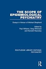 The Scope of Epidemiological Psychiatry