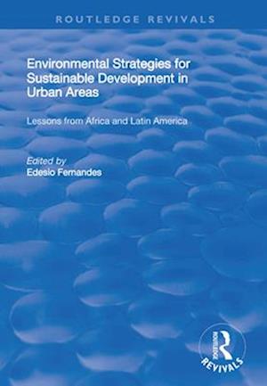 Environmental Strategies for Sustainable Development in Urban Areasx
