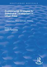 Environmental Strategies for Sustainable Development in Urban Areasx