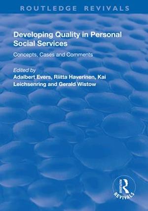 Developing Quality in Personal Social Services